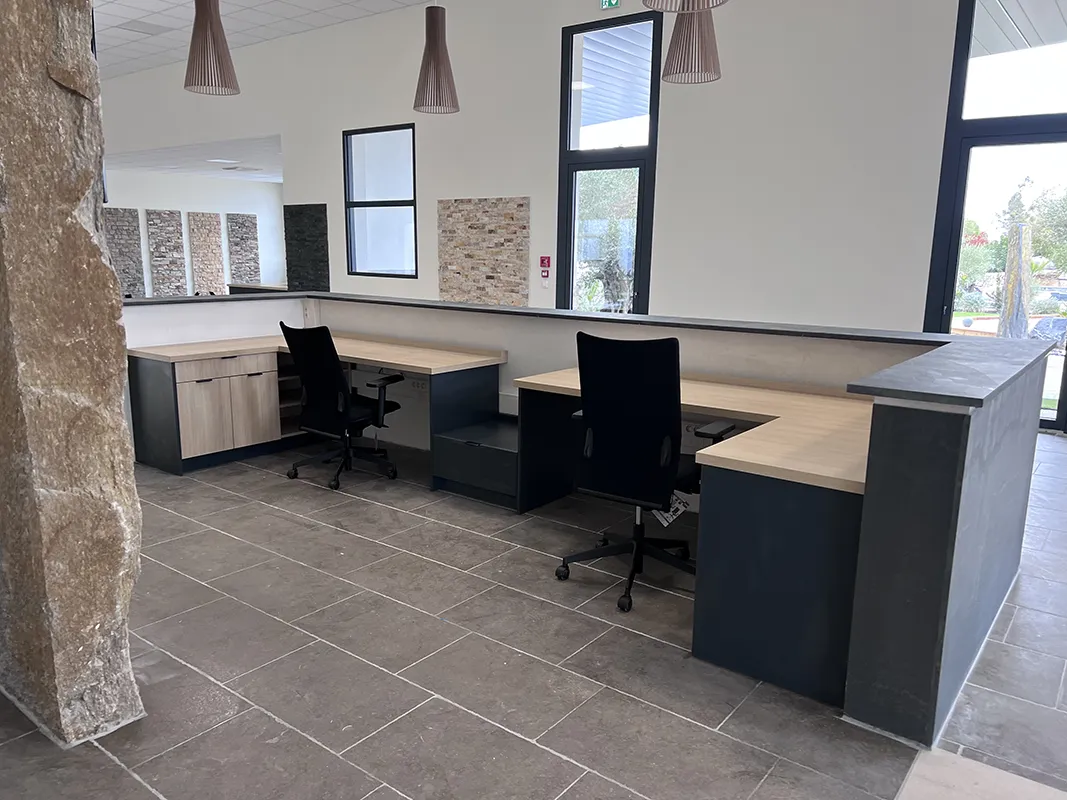 CALCAIRE DU CAUSSE 40X60CM VIEILLI GRIS (TRAITE) ALBI