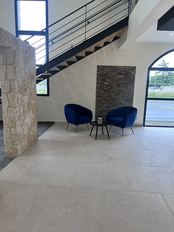 DALLAGE PERLE DE JENA SABLE ET BROSSE 80X80CM ALBI