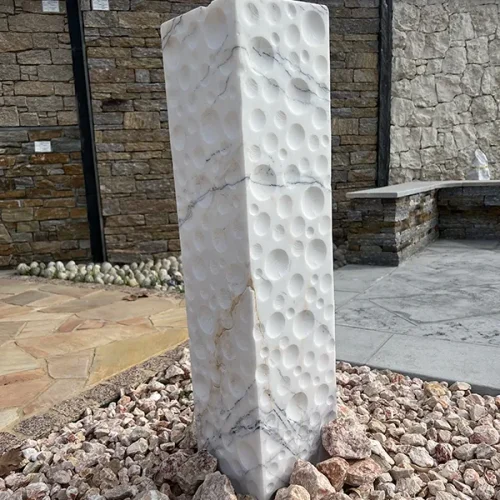 Colonne Selena Patara 20x20xht 60,80 et 100cm purple wave