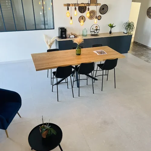 Dallage perle de Jena 50x80 sable et brosse