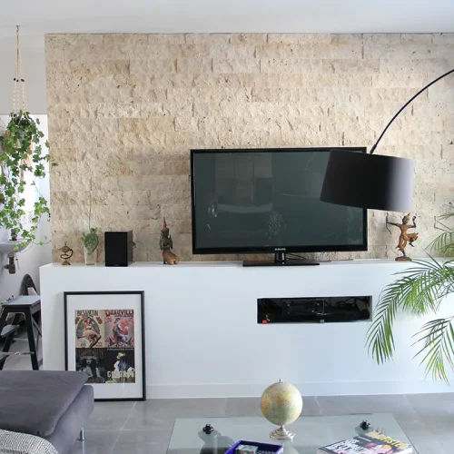 Split face travertin beige