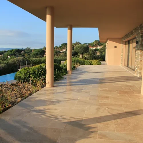 TRAVERTIN - Big Opus - RUSTIC BEIGE - Extérieur