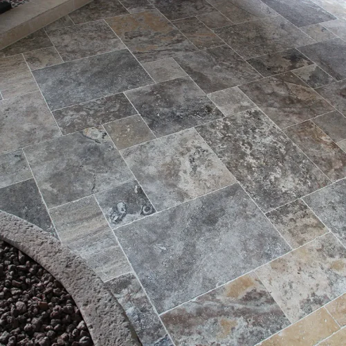 Travertin - Opus Romain - Silver