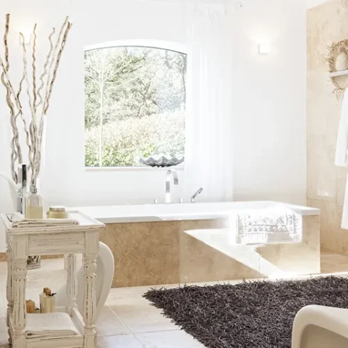 Travertin beige - Salle de bain Toulouse Sud