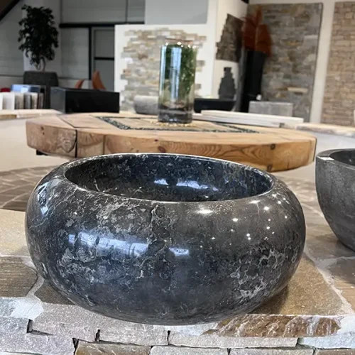 Vasque donut marbre grey polie Rodez