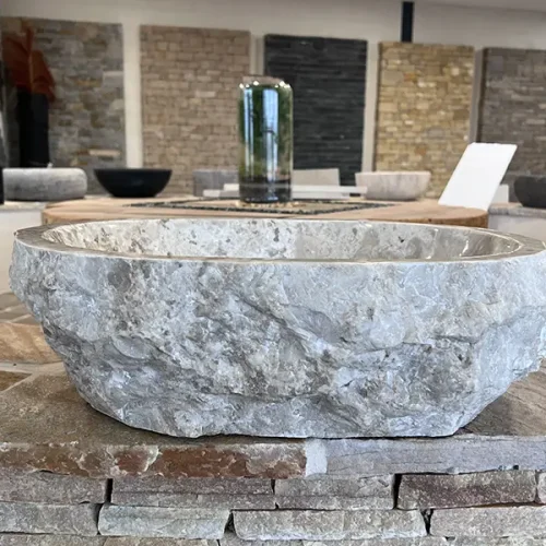 Vasque en marbre blanc naturel Grimaud