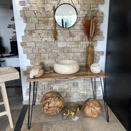 Vasque travertin nova beige Toulouse Sud