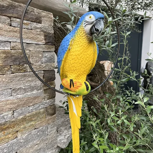 animaux resine oiseau