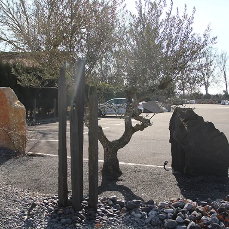 galets noirs ebano galets nyx et piquets ardoise